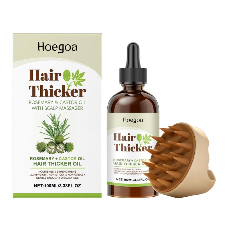 Rosemary and Castor Oil Hair Oil - Moisturizes hair, massages scalp for smooth, shiny hair. SKU00001530